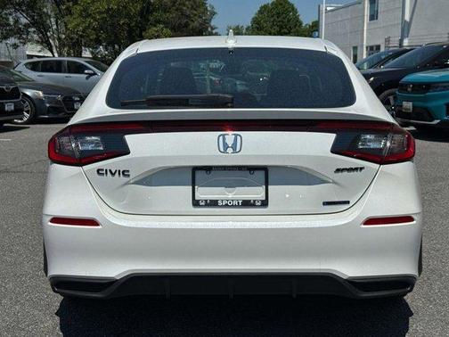 Platinum White Pearl 2026 Honda Civic Hybrid Sport