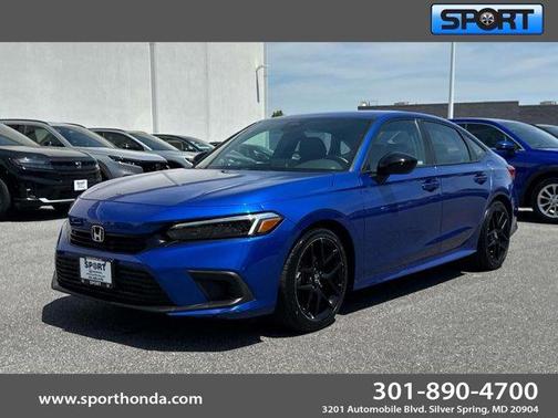 Blue 2024 Honda Civic Sport