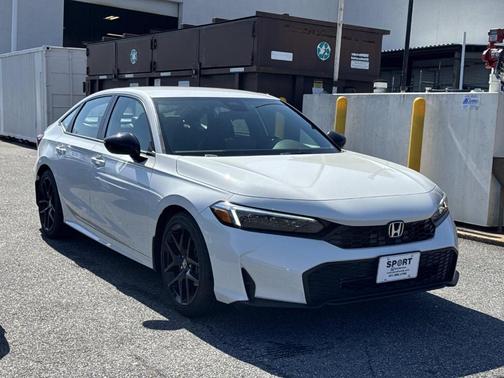 Platinum White Pearl 2026 Honda Civic Sport