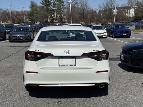 Platinum White Pearl 2026 Honda Civic Sport