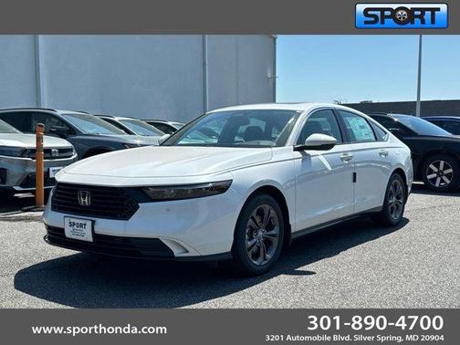 Platinum White Pearl 2026 Honda Accord Hybrid EX-L