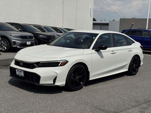 Platinum White 2025 Honda Civic Sport