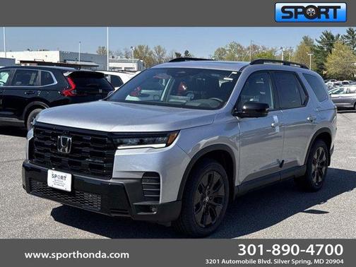 Solar Silver Metallic 2026 Honda Pilot Black Edition