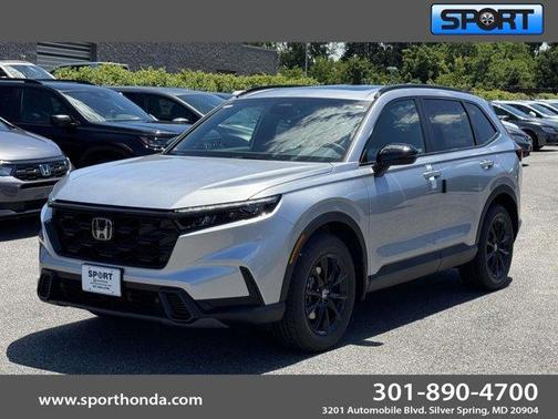 Solar Silver Metallic 2026 Honda CR-V Hybrid Sport-L