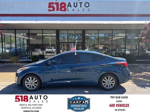 Windy Sea Blue 2015 Hyundai ELANTRA SE