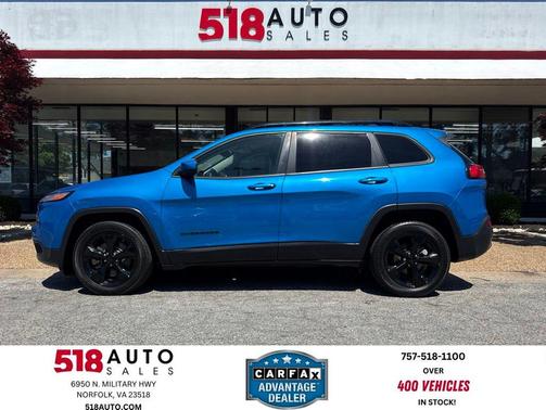 Hydro Blue Pearlcoat 2018 Jeep Cherokee Latitude