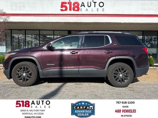 Black Cherry Metallic 2018 GMC Acadia SLT-1