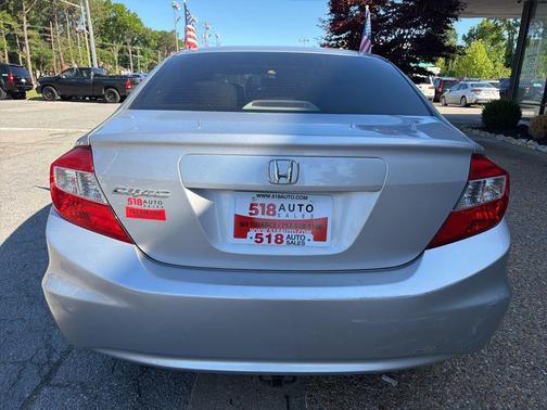 Alabaster Silver Metallic 2012 Honda Civic EX
