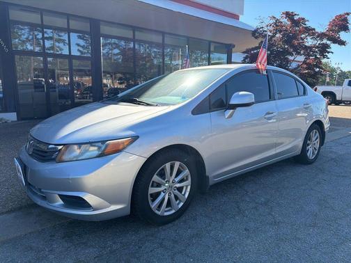 Alabaster Silver Metallic 2012 Honda Civic EX