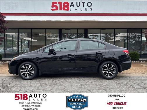 Crystal Black Pearl 2015 Honda Civic EX