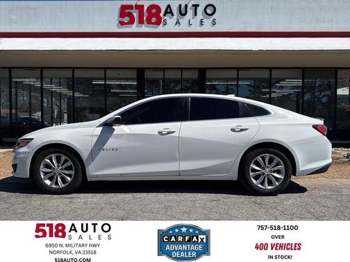 Summit White 2019 Chevrolet Malibu LT