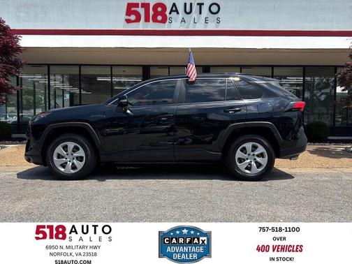 Midnight Black/Ice Edge Roof 2019 Toyota RAV4 LE