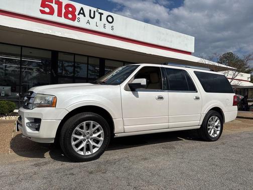 White Platinum Metallic Tri-Coat 2016 Ford Expedition EL Limited