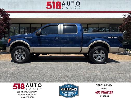 Blue 2011 Ford F-150 Lariat