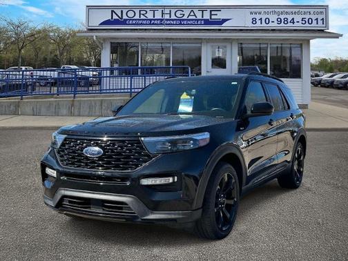 AGATE BLACK METALLIC 2023 Ford Explorer ST-LINE