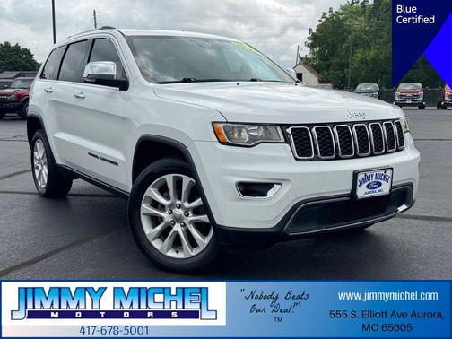 Bright White Clearcoat 2017 Jeep Grand Cherokee Limited