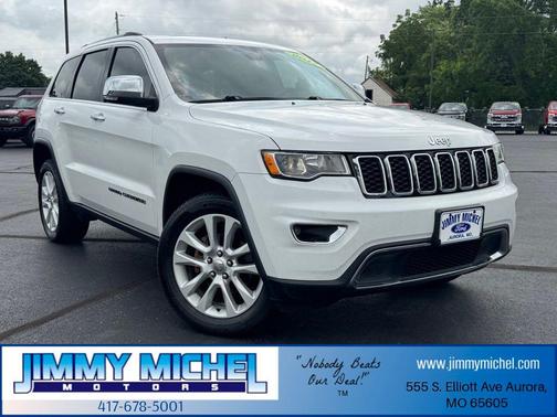 Bright White Clearcoat 2017 Jeep Grand Cherokee Limited