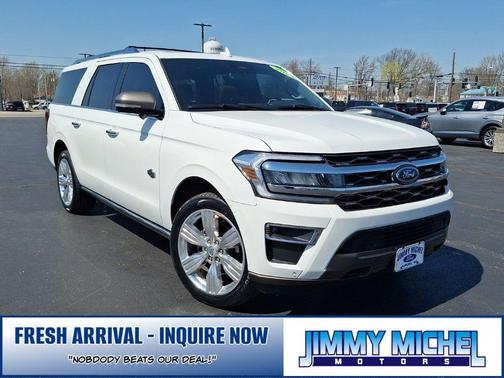 Star White Metallic Tri-Coat 2023 Ford Expedition Max King Ranch