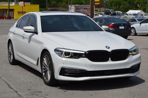 White 2018 BMW 540 540i Sedan 4D