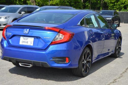 Aegean Blue Metallic 2020 Honda Civic Sport