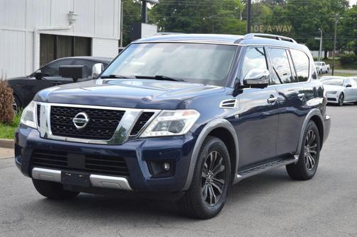Blue 2017 Nissan Armada Platinum Sport Utility 4D