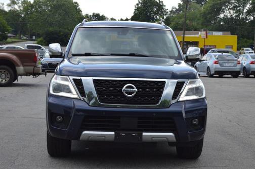 Blue 2017 Nissan Armada Platinum Sport Utility 4D