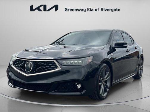 Black 2019 Acura TLX Technology