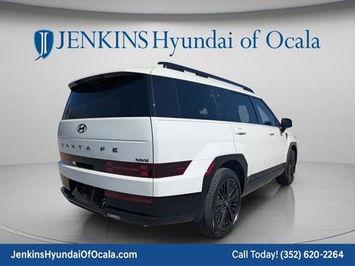 Serenity White 2026 Hyundai SANTA FE HEV Calligraphy