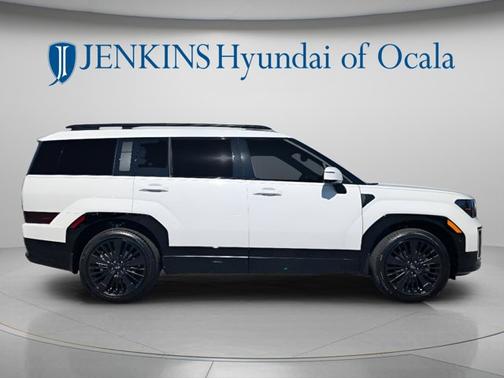 Serenity White 2026 Hyundai SANTA FE HEV Calligraphy