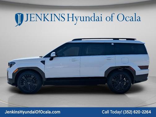 Serenity White 2026 Hyundai SANTA FE HEV Calligraphy