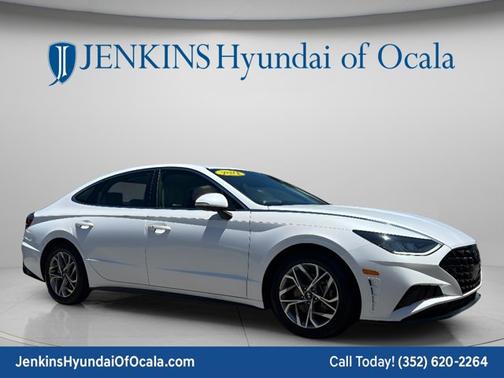 Quartz White 2021 Hyundai SONATA SEL