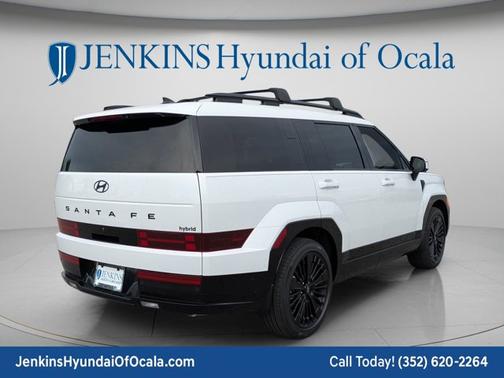 Serenity White 2026 Hyundai SANTA FE HEV Calligraphy