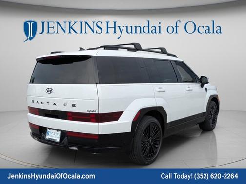 Serenity White 2026 Hyundai SANTA FE HEV Calligraphy