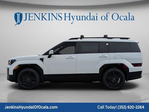 Serenity White 2026 Hyundai SANTA FE HEV Calligraphy