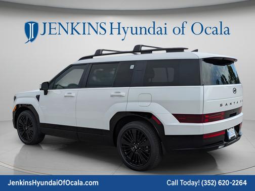 Serenity White 2026 Hyundai SANTA FE HEV Calligraphy