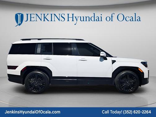 Serenity White 2026 Hyundai SANTA FE HEV Calligraphy