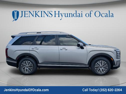 Typhoon Silver Metallic 2026 Hyundai Palisade Hybrid Blue SEL Premium 7P