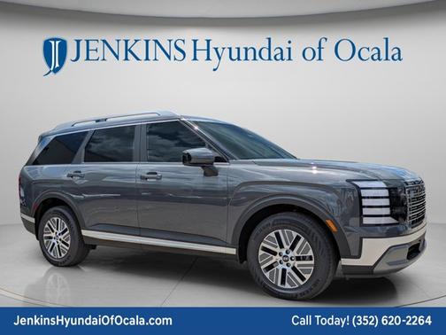 Ecotronic Gray Pearl 2026 Hyundai Palisade Hybrid Blue SEL 7P