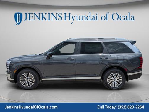 Ecotronic Gray Pearl 2026 Hyundai Palisade Hybrid Blue SEL 7P