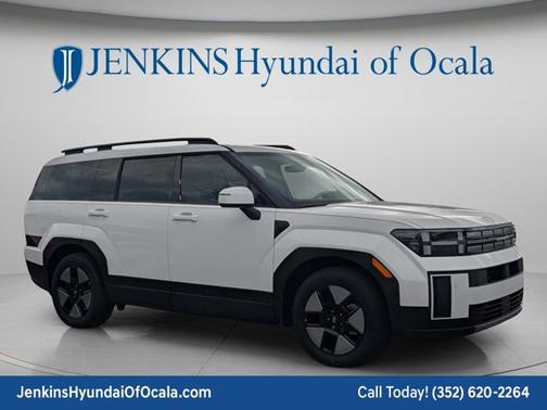 Serenity White 2026 Hyundai SANTA FE HEV SEL