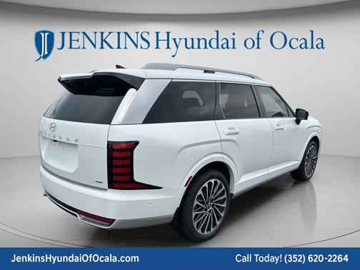 Creamy White Pearl 2026 Hyundai Palisade Hybrid Calligraphy