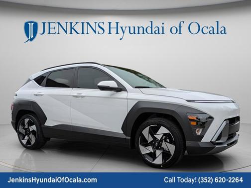 Atlas White 2026 Hyundai KONA Limited