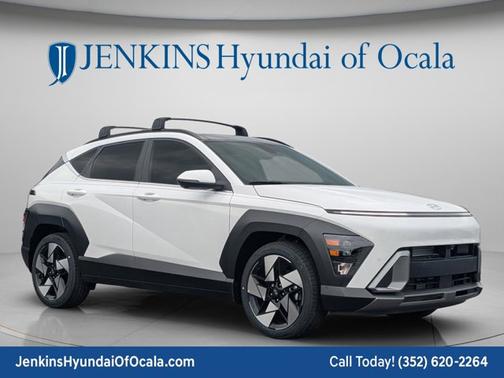 Atlas White 2026 Hyundai KONA Limited