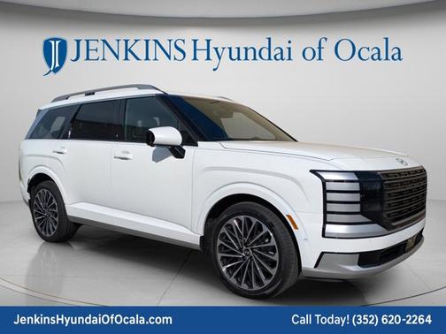 Creamy White Pearl 2026 Hyundai Palisade Hybrid Calligraphy
