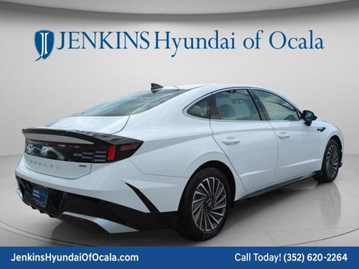 Serenity White 2025 Hyundai SONATA Hybrid SEL