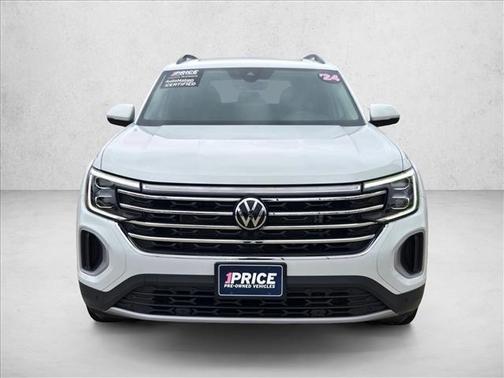 Pure White 2024 Volkswagen Atlas 2.0T SE w/Technology