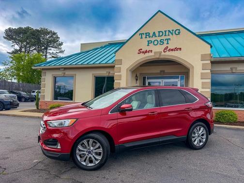 Rapid Red Metallic Tinted Clearcoat 2021 Ford Edge Titanium