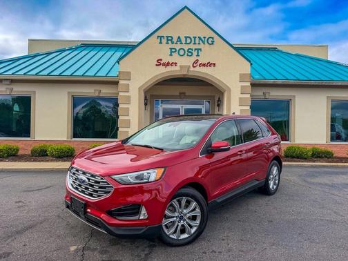 Rapid Red Metallic Tinted Clearcoat 2021 Ford Edge Titanium
