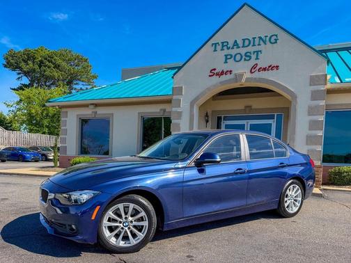 Blue 2017 BMW 320 i