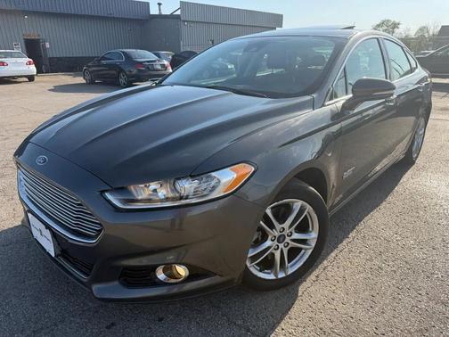 White Platinum Metallic Tri-Coat 2015 Ford Fusion Energi Titanium